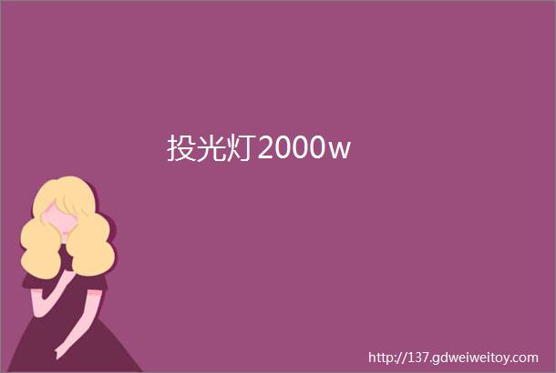 投光灯2000w